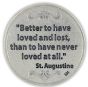   The Pieta "Better to have loved and lost..." Pocket Token   (Minimum quantity purchase is 1)