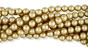 CZECH Butterscotch Faux Pearl Glass Beads, 8 mm - Pkg of 60    (Minimum quantity purchase is 1)