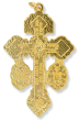 3-Way Pardon Crucifix (St. Benedict & Miraculous Medal) - 2-1/8" Gold Plated, Made in Italy *  (Minimum quantity purchase is 1)