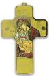Picture Cross on Wood - Mother and Child, Byzantine Style 5"   (Minimum quantity purchase is 1)  