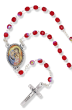 Holy Family 14" Rosary Necklace  with Color Image Metal Case   (Minimum quantity purchase is 1) 