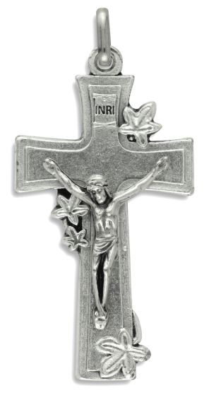   Lily of the Valley Crucifix - 2" (Minimum quantity purchase is 1)