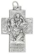 Holy Family / St Christopher Cross - 1 1/4 Inches  @ (Minimum quantity purchase is 5)