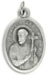 St Francis Xavier / Pray For Us Medal - Italian Silver OX 1 inch (Minimum quantity purchase is 3)