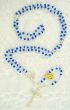 Sterling Silver Rosary with Blue Swarovski Crystal Beads - 22" * (Minimum quantity purchase of 1) 