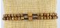 St Benedict Rosary Bracelet with Brown Wood Beads   (Minimum quantity purchase is 1)
