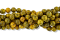 Dyed Jade Beads in Yellow and Black, 8mm - Pkg 60     (Minimum quantity purchase is 2)