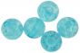   Crackle Beads - Turquoise Blue - 8mm (Pack of 60; Plastic)    (Minimum quantity purchase is 1)