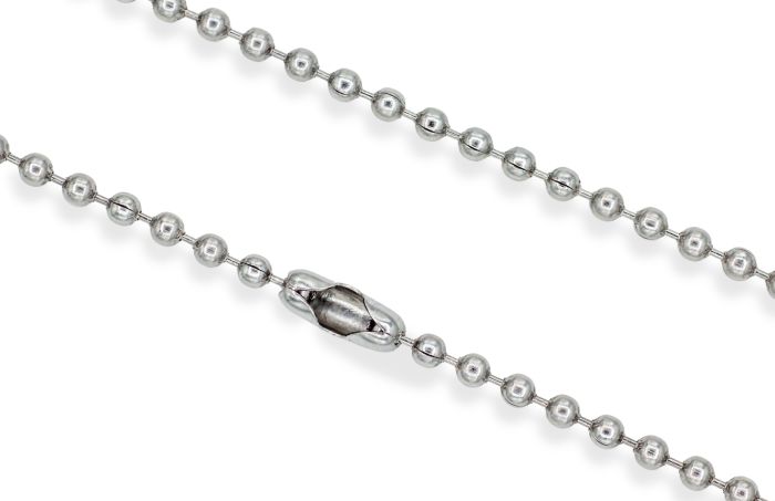 Stainless Steel Ball Chain with Connector - 24" (Minimum quantity purchase is 1) 