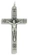 Jerusalem Crucifix - 1 1/2" Silver Oxidized, Made in Italy *  (Minimum quantity purchase is 2)