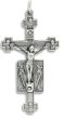 Angel Crucifix – 1 3/4" Silver Oxidized Double-Panel Design, Made in Italy  *  (Minimum quantity purchase is 1)