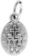 Miraculous Medal Mini (English) - 1/2" Silver Oxidized, Made in Italy * (Minimum quantity purchase is 5)