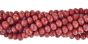  Red Rondelles Glass Crystal Beads, 8x6 mm- 60 beads ^    (Minimum quantity purchase is 1)