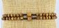 St Benedict Rosary Bracelet with Brown Wood Beads *  (Minimum quantity purchase is 1)