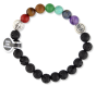 "Do Not Be Afraid" Stretch Bracelet with Semi Precious Stones and Miraculous Medal Beads  