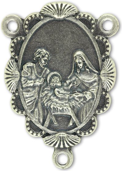  Holy Family Shell & Scalloped Edge Center Piece - 1 1/4" (Minimum quantity purchase is 1)