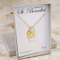 Sterling Silver St Benedict Necklace – 18K Gold Plated, 20–22" Adjustable