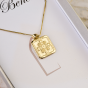 Sterling Silver St Benedict Necklace – 18K Gold Plated, 20–22" Adjustable