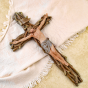 Woven Branch Wall Crucifix – 13.5" Resin & Stone, Joseph's Studio