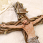 Woven Branch Wall Crucifix – 13.5" Resin & Stone, Joseph's Studio