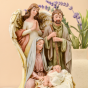 Holy Family with Praying Angel Nativity Statue – 7.75" Joseph’s Studio