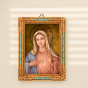 Immaculate Heart of Mary Framed Icon – 7.25" Gold Vintage Style, Joseph’s Studio