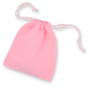 Pink Velvet Rosary Pouch - 4" x 5.5" Drawstring Velour Rosary Bag  * (Minimum quantity purchase is 3)