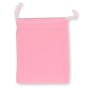 Pink Velvet Rosary Pouch - 4" x 5.5" Drawstring Velour Rosary Bag  * (Minimum quantity purchase is 3)