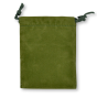  Hunter Green Velvet Rosary Pouch - 4" x 5.5" Drawstring Velour Rosary Bag *  (Minimum quantity purchase is 3)
