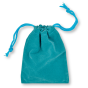 Robins Egg Blue Velvet Rosary Pouch - 4" x 5.5" Drawstring Velour Rosary Bag (Minimum quantity purchase is 1)