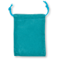 Robins Egg Blue Velvet Rosary Pouch - 4" x 5.5" Drawstring Velour Rosary Bag (Minimum quantity purchase is 1)