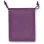 Grape Velvet Rosary Pouch - 4" x 5.5" Drawstring Velour Rosary Bag * (Minimum quantity purchase is 3)