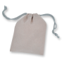 Gray Velvet Rosary Pouch - 4" x 5.5" Drawstring Velour Rosary Bag (Minimum quantity purchase is 1)