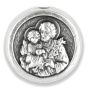 St Joseph / Holy Family Metal Image Beads - pkg of 12   (Minimum quantity purchase is 1)