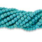 Turquoise Blue Magnesite Beads, 6mm - Pkg 60   (Minimum quantity purchase is 1)
