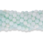 Jade Beads in Variegated Light Green, 6mm - Pkg 60 * (Minimum quantity purchase is 1)