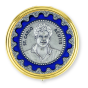 St Carlo Acutis (Internet) Pyx / Rosary Case - 2.25", Blue & Two-Tone   (Minimum quantity purchase is 1)