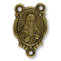 Sacred Heart of Jesus Rosary Center (Holy Family) - 7/8", Bronze Plated, Made in Italy * (Minimum quantity purchase is 3)  