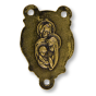 Sacred Heart of Jesus Rosary Center (Holy Family) - 7/8", Bronze Plated, Made in Italy * (Minimum quantity purchase is 3)  