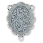 Our Lady of Guadalupe Centerpiece - Green Enamel, 1-1/8"  (Minimum quantity purchase is 1)