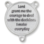 St. Jude Round Centerpiece - Green Enamel, 3/4"   * (Minimum quantity purchase is 2)