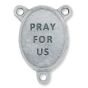 St Christopher Oval Centerpiece - Blue Enamel, 1" * (Minimum quantity purchase is 2)