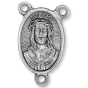 Ecce Homo / Mater Dolorosa Oval Latin Centerpiece - Silver Ox, 1"   (Minimum quantity purchase is 2)