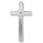 Holy Spirit Rippled-Edge Metal Wall Crucifix - 7-1/4", White Enamel   (Minimum quantity purchase is 1)
