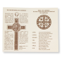 St Benedict Crucifix Pendant (Black Enamel Geometric Inlay) – 3 1/8" Silver Oxidized with 32" Cord, Made in Italy * (Minimum quantity purchase is 1)