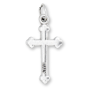 Small Byzantine Style Crucifix - 1" Silver Oxidized, Made in Italy *  (Minimum quantity purchase is 1)