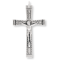 Flared and Textured Crucifix -  2" Silver Oxidized, Made in Italy * (Minimum quantity purchase is 2)