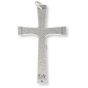 Flared and Textured Crucifix -  2" Silver Oxidized, Made in Italy * (Minimum quantity purchase is 2)