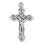  Fleur-de-lis Cut Out Design Crucifix - 2-1/16"  (Minimum quantity purchase is 1)