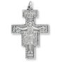 San Damiano Crucifix - 2" Silver Oxidized, Made in Italy * (Minimum quantity purchase is 1)